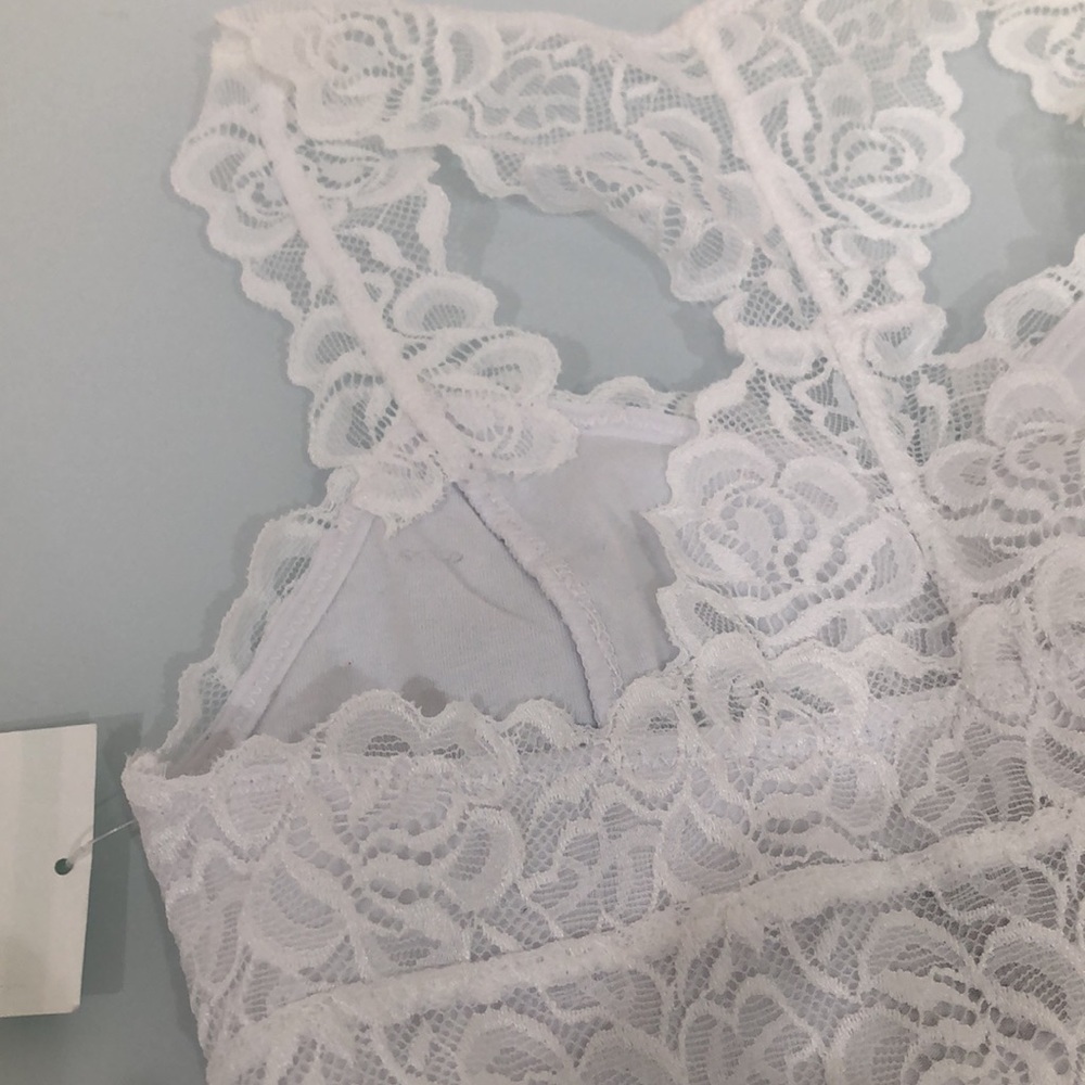 2 Tucker and Tate Kids Bralette Cotton Spandex White Lace - Picture 6 of 6